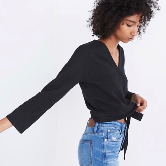 Madewell Texture & Thread Wrap Top - Picture 2 of 2